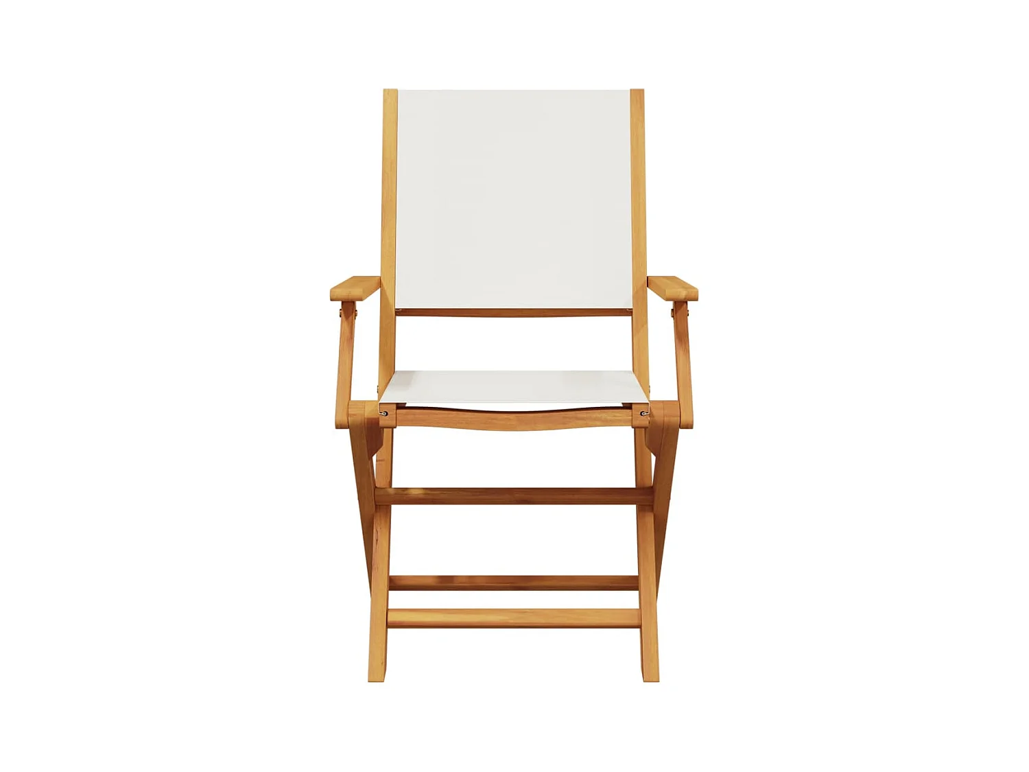 Chaises de jardin pliantes lot de 4 tissu et bois massif