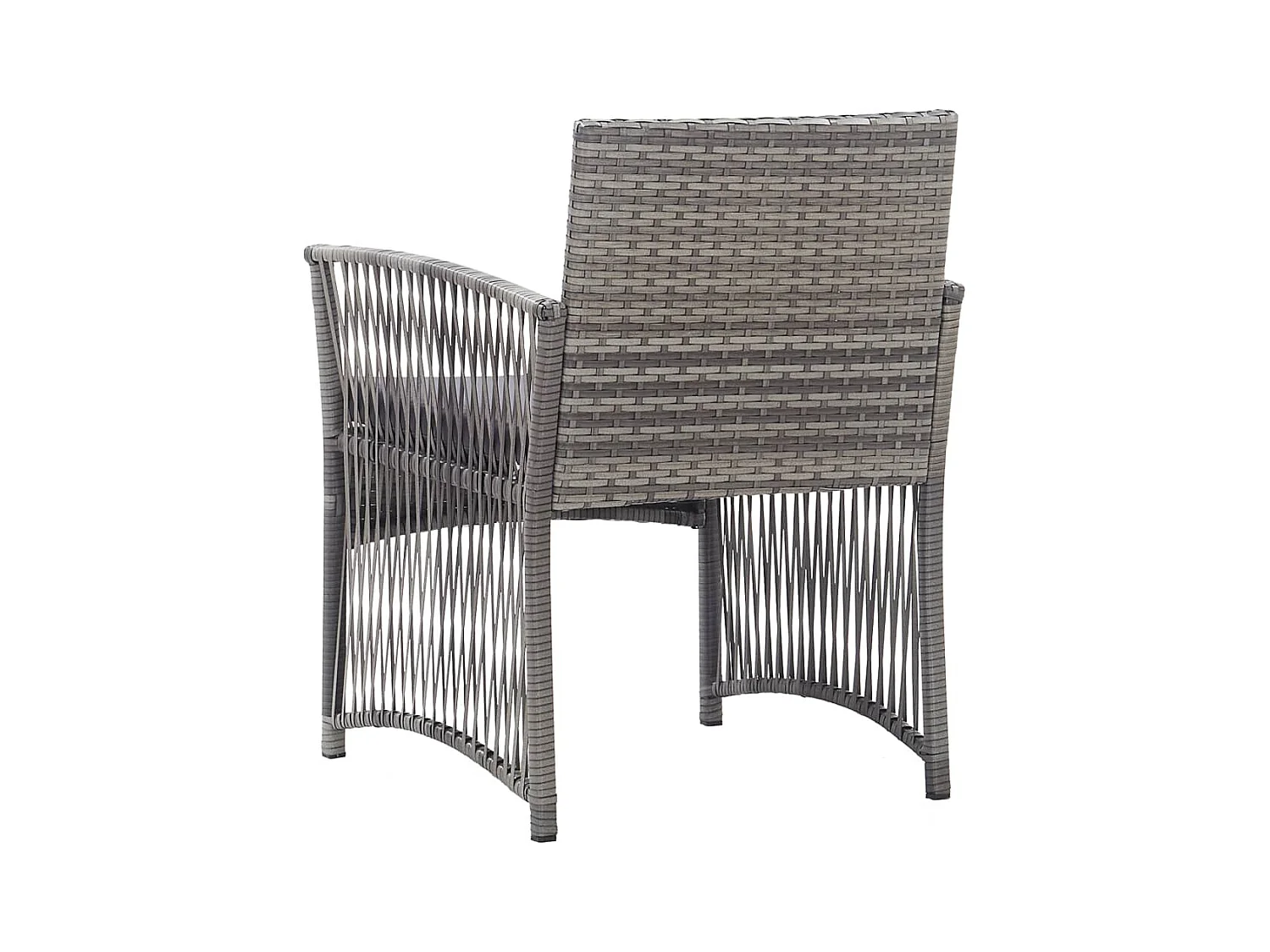 Fauteuils de jardin et coussins 2 pièces Anthracite Résine tressée