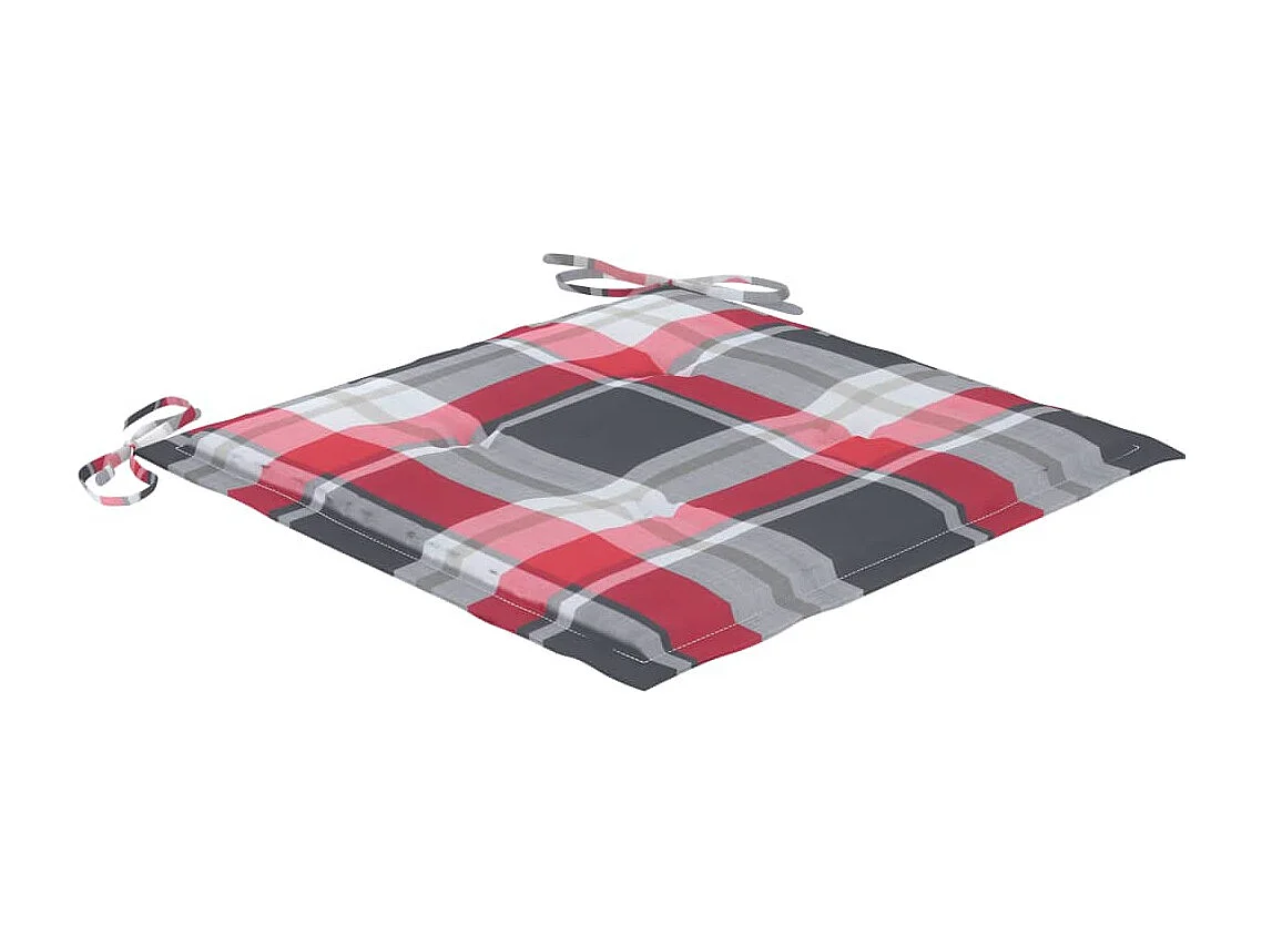 Chaises de jardin 6 pièces avec coussins Bois de teck massif