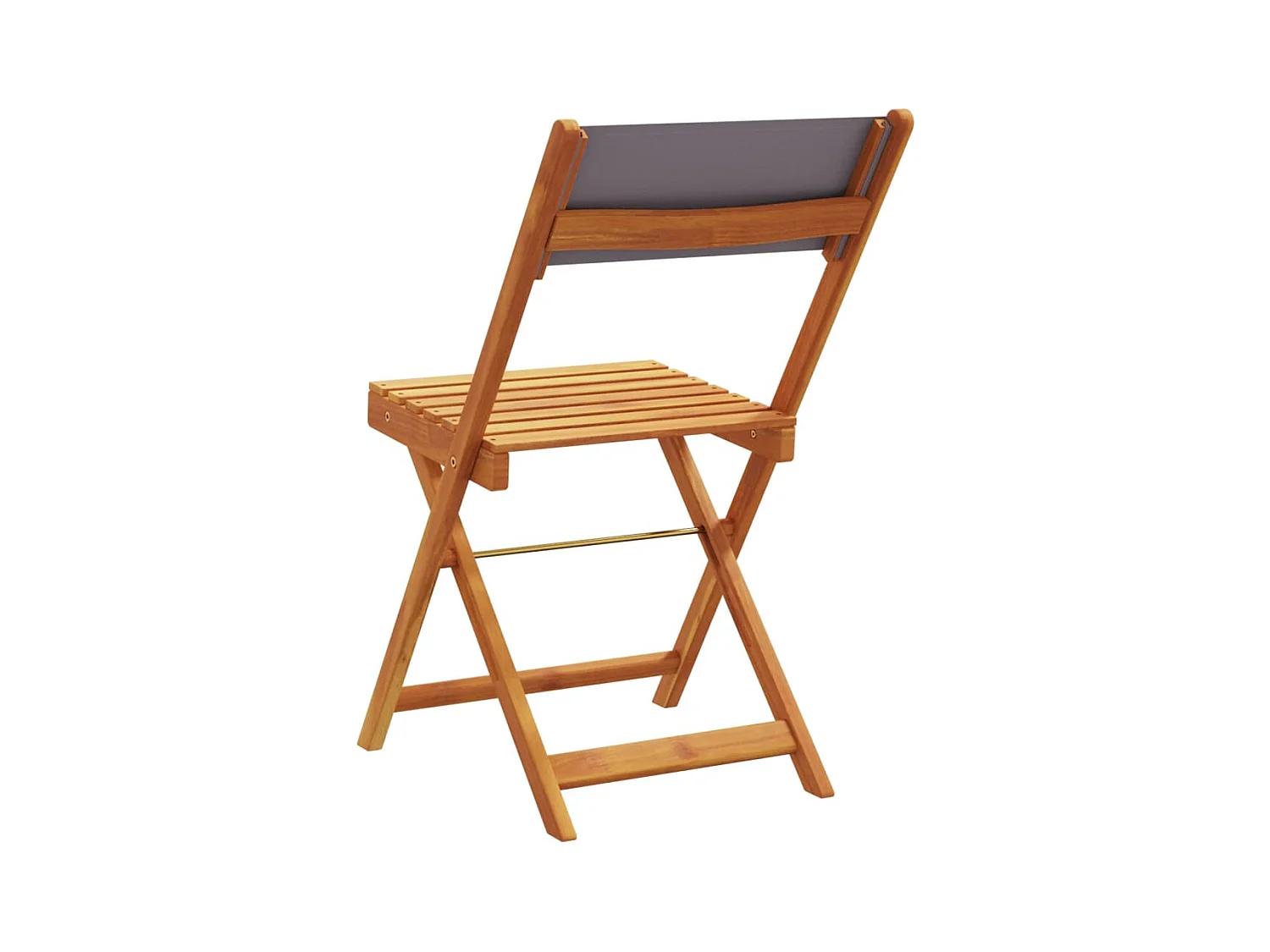 Chaises de jardin pliantes lot de 4 tissu et bois massif