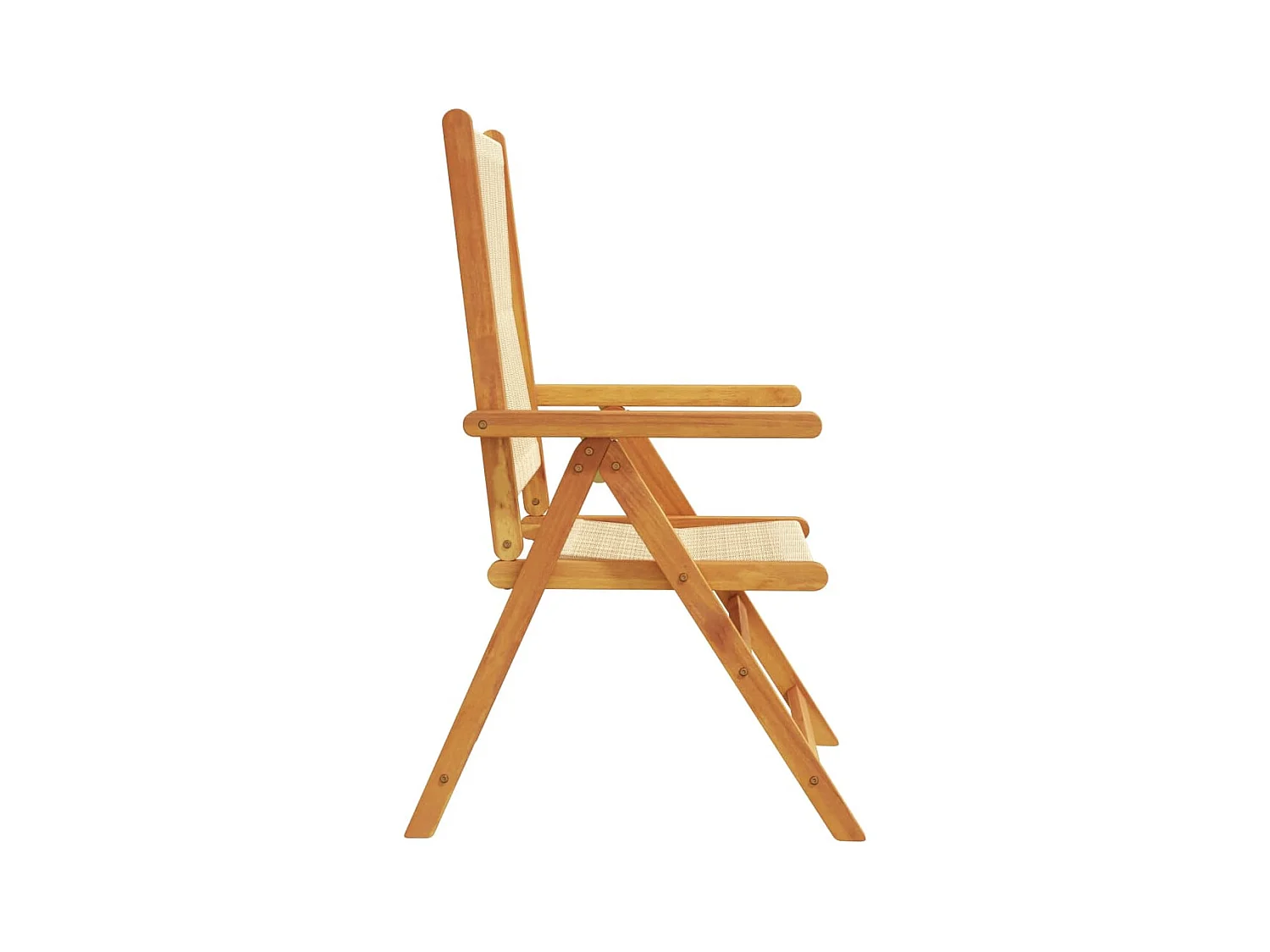 Sillas de jardín reclinables 8 unidades madera maciza acacia beige