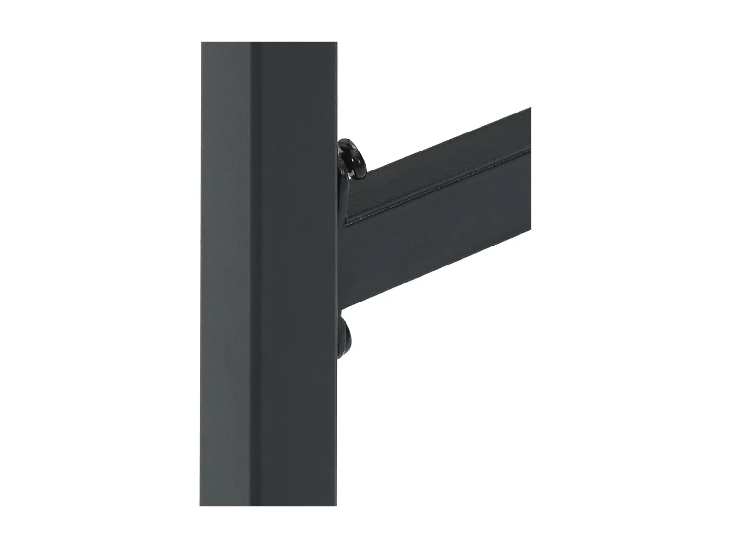 Tabourets de bar lot de 4 noir acier enduit de poudre