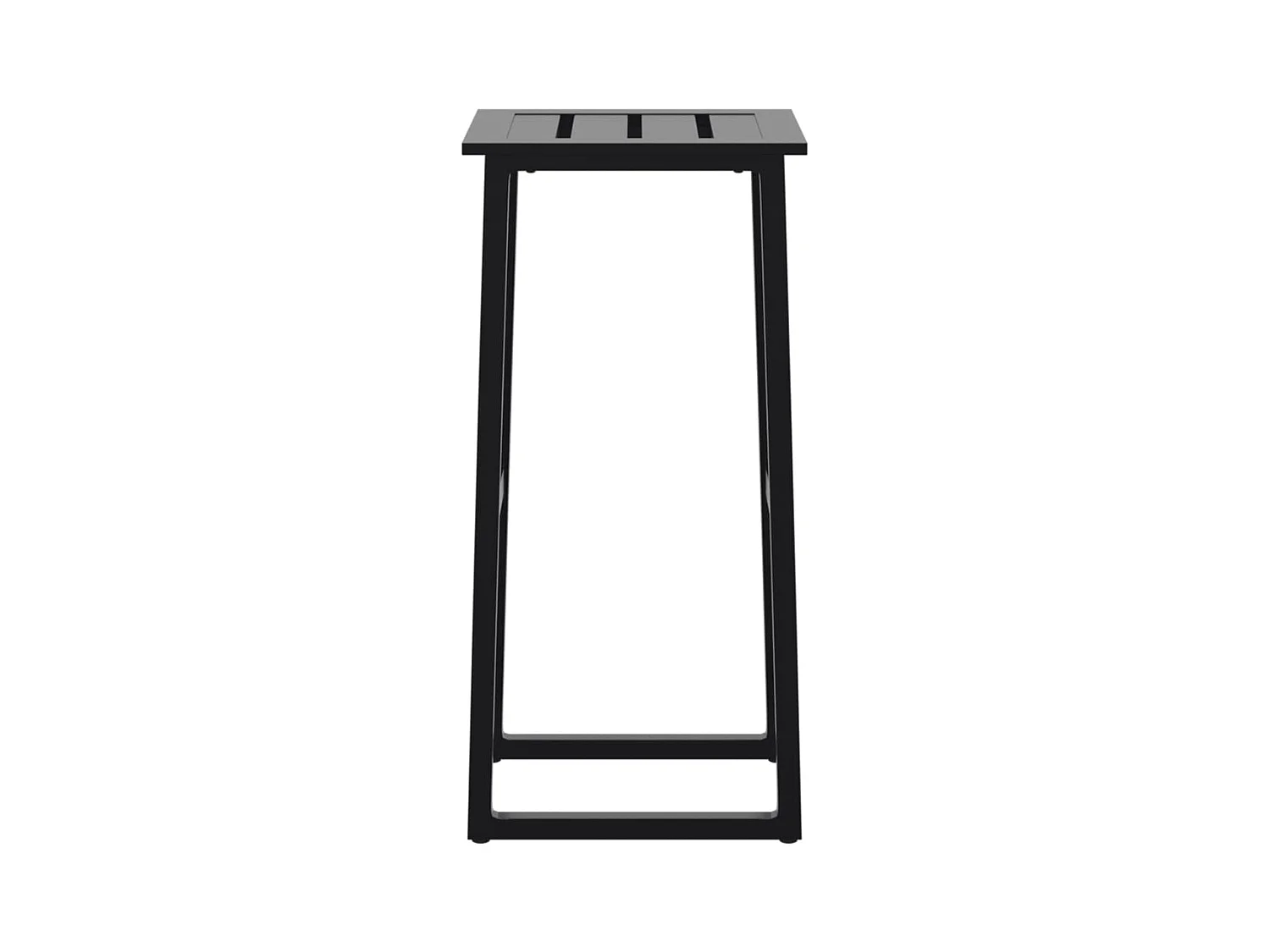 Taburetes de bar 4 unidades acero negro 38x38x80 cm