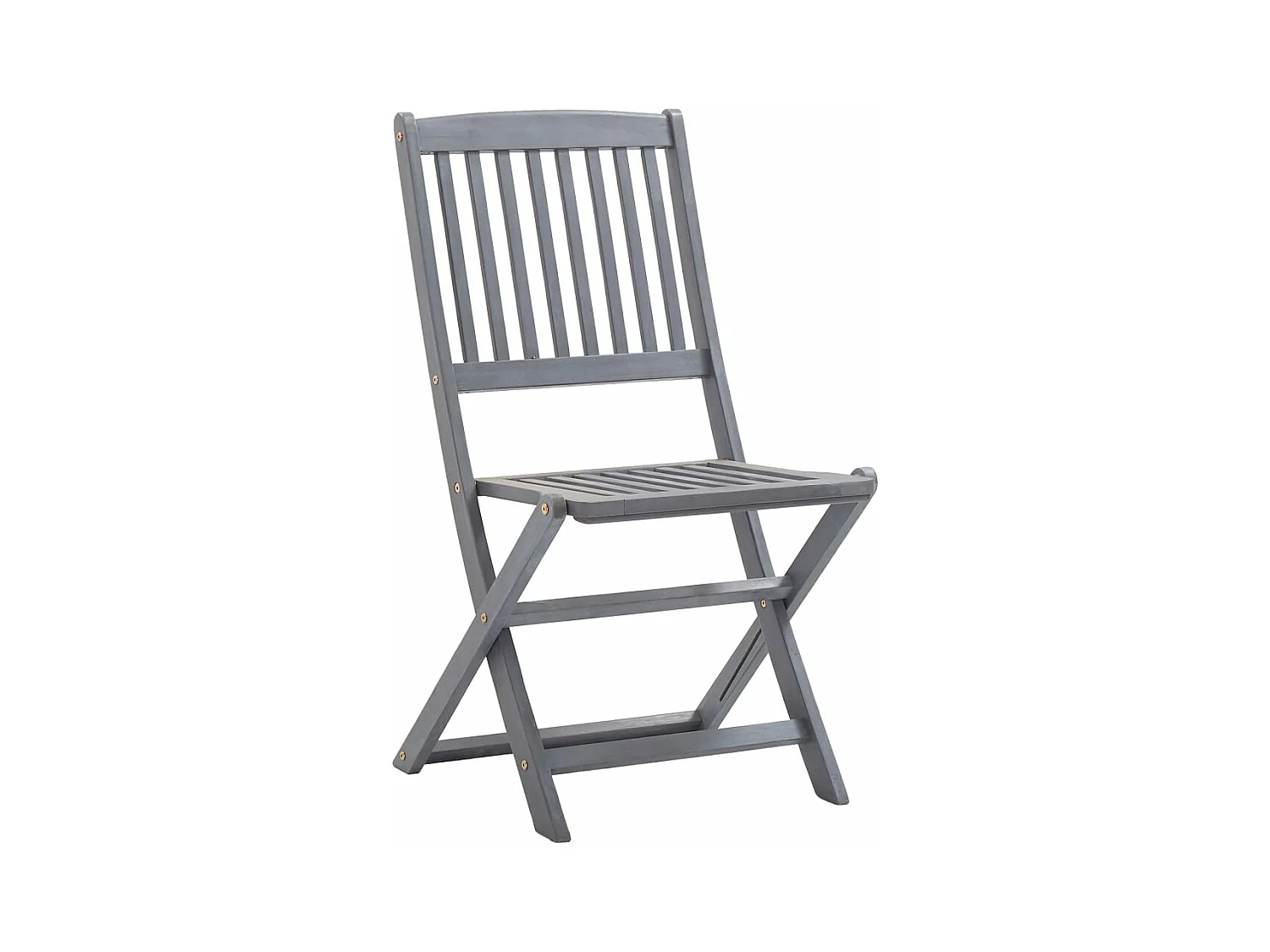 Chaises pliables d'extérieur 4 pièces avec coussins Bois d'acacia