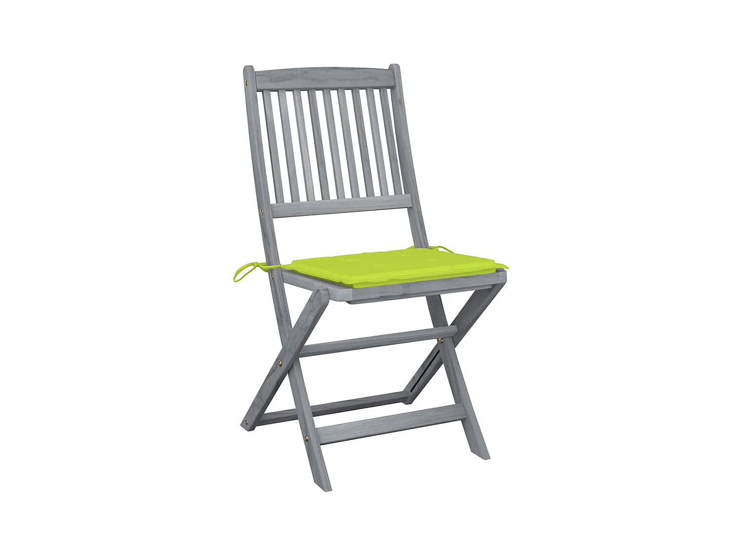 Sillas de jardín plegables 6 unidades cojines madera maciza acacia