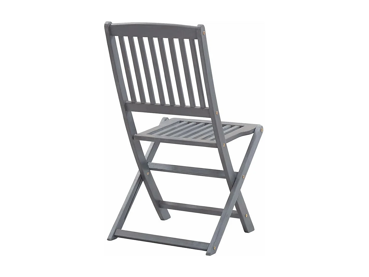 Chaises pliables d'extérieur 6 pièces avec coussins Bois d'acacia