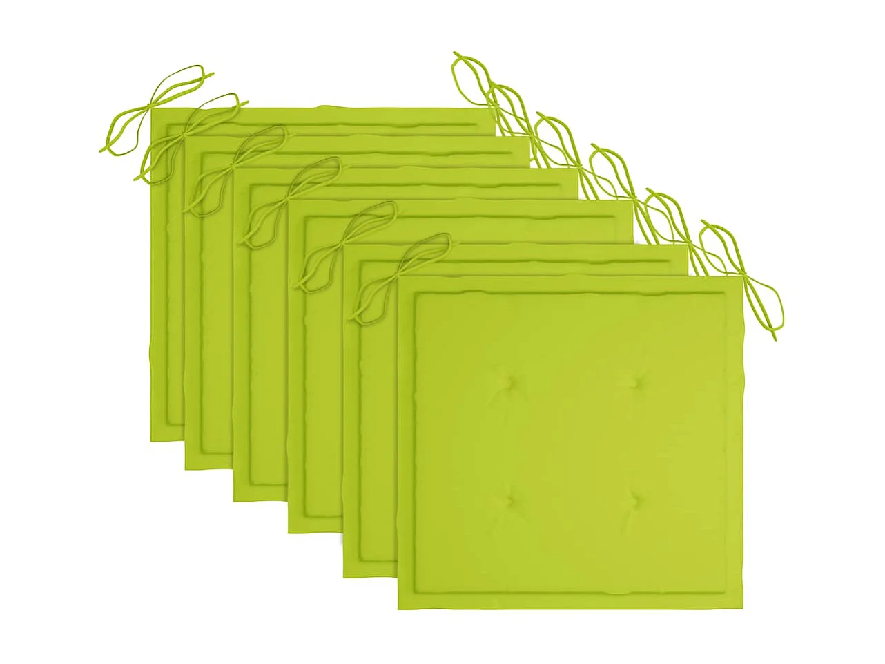 Chaises pliables d'extérieur 6 pièces avec coussins Bois d'acacia