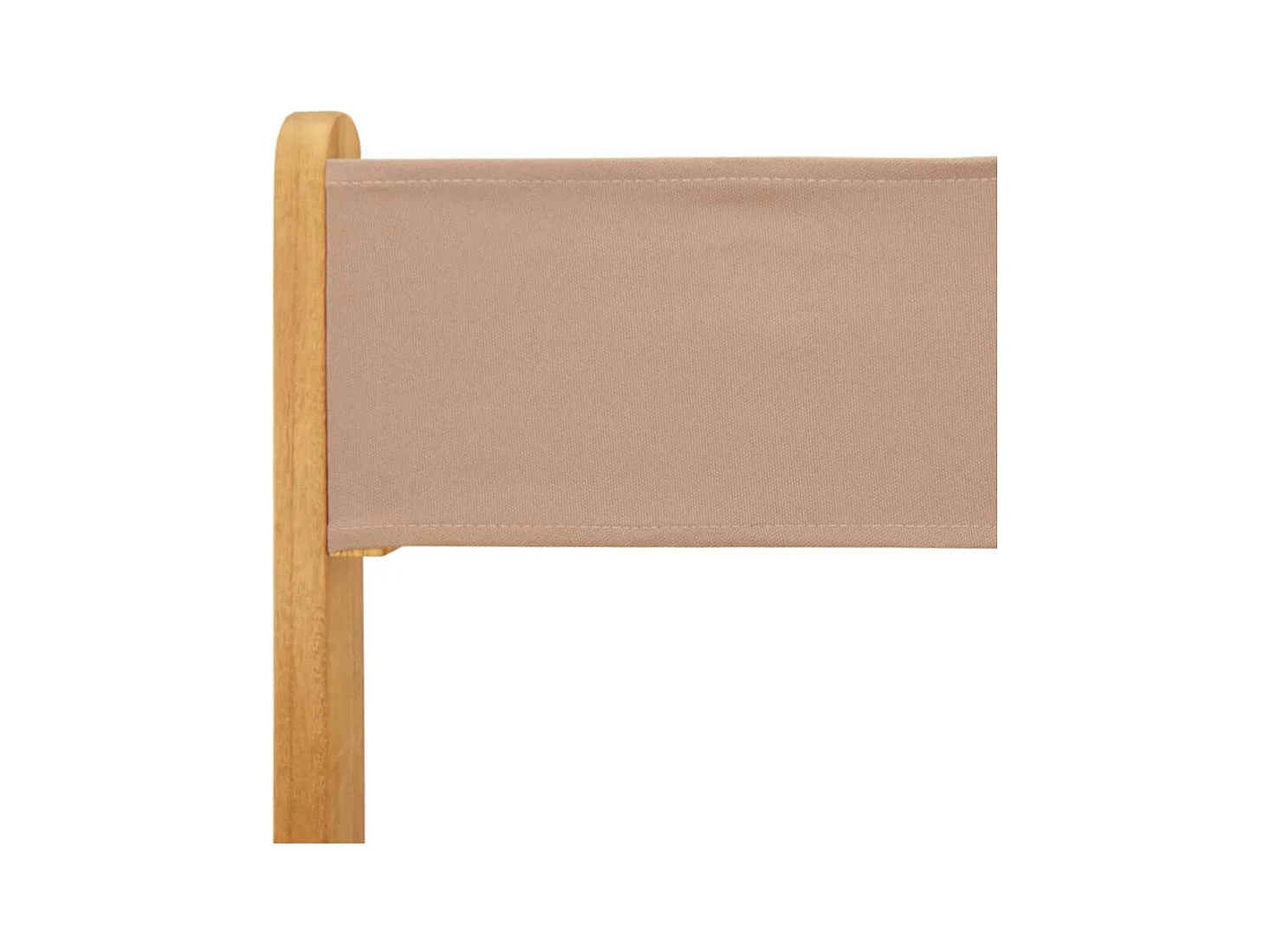 Tuinstoelen 8 st inklapbaar stof en massief hout taupe