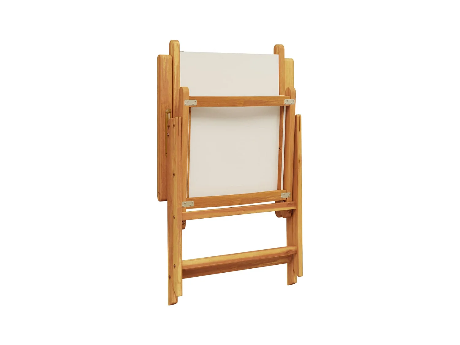Chaises inclinables de jardin lot de 4 tissu et bois massif