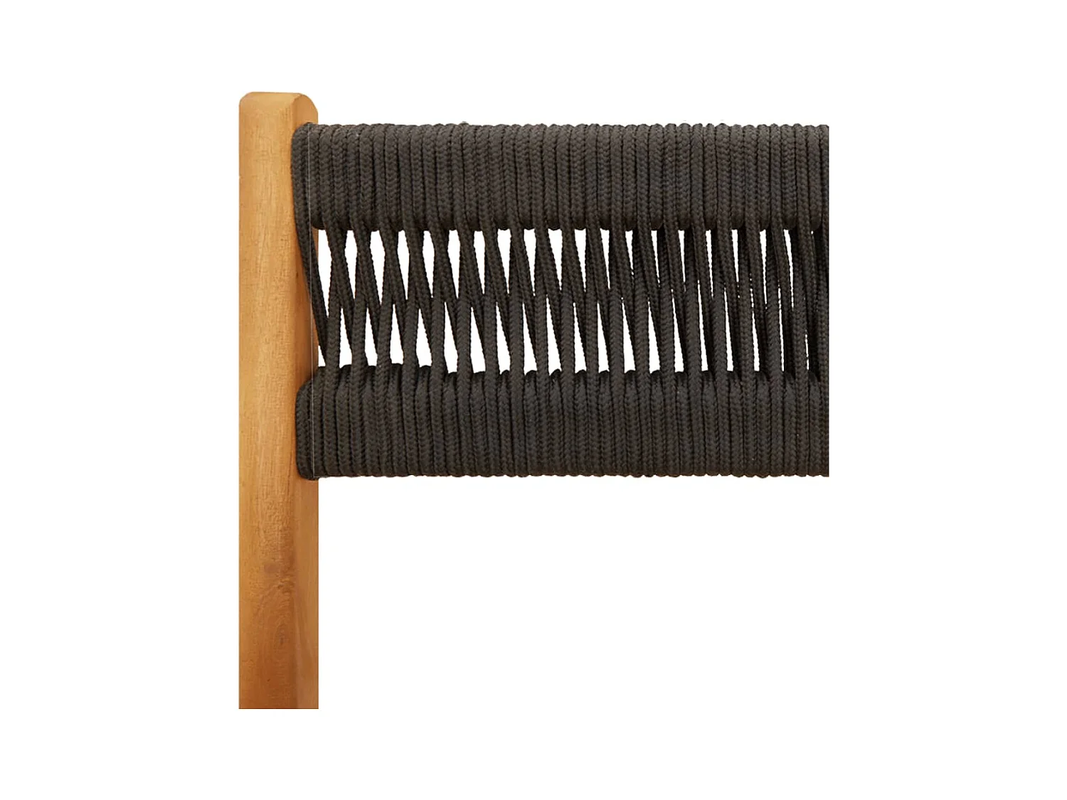 Chaises de jardin pliantes lot de 8 noir bois d'acacia massif