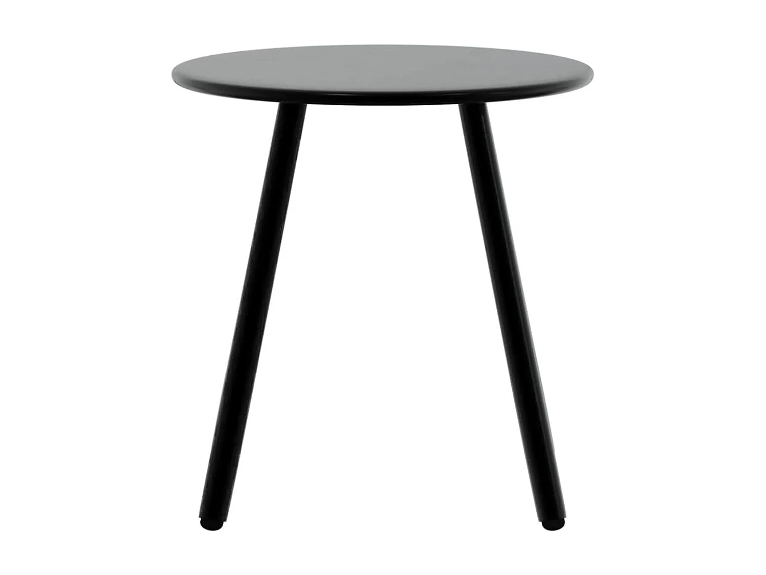 Lot de 3 Chaise de jardin noir et gris clair résine tressée