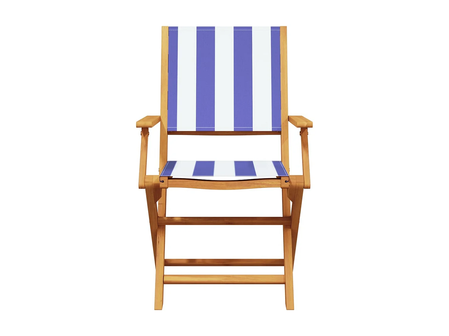 Chaises de jardin pliantes lot de 4 tissu et bois massif