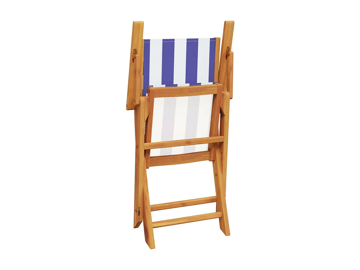 Chaises de jardin pliantes lot de 4 tissu et bois massif