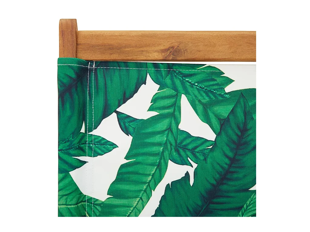 Chaises de jardin pliantes lot de 4 vert tissu et bois massif