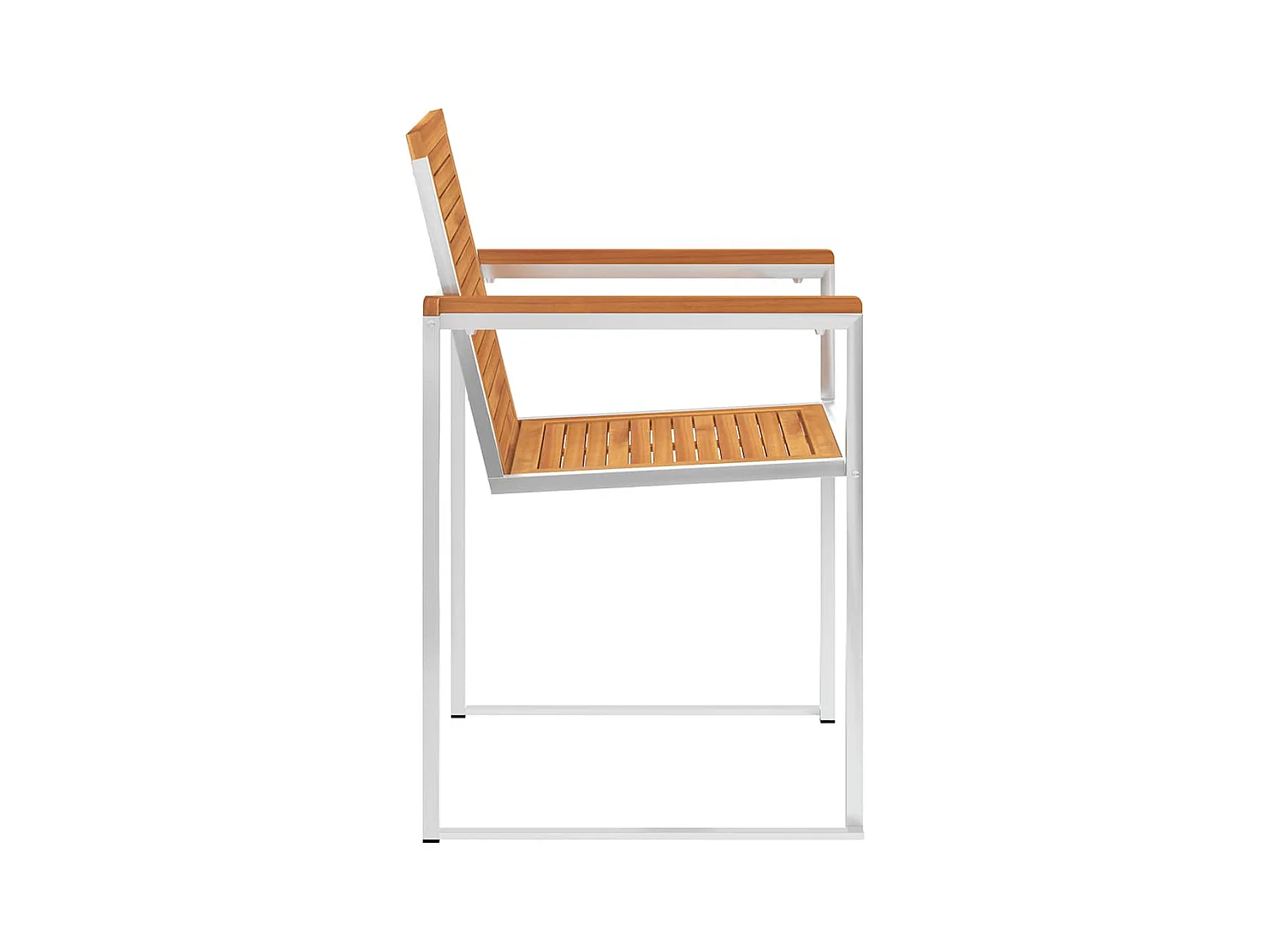 Chaises de jardin lot de 8 avec coussins Bois d'acacia solide