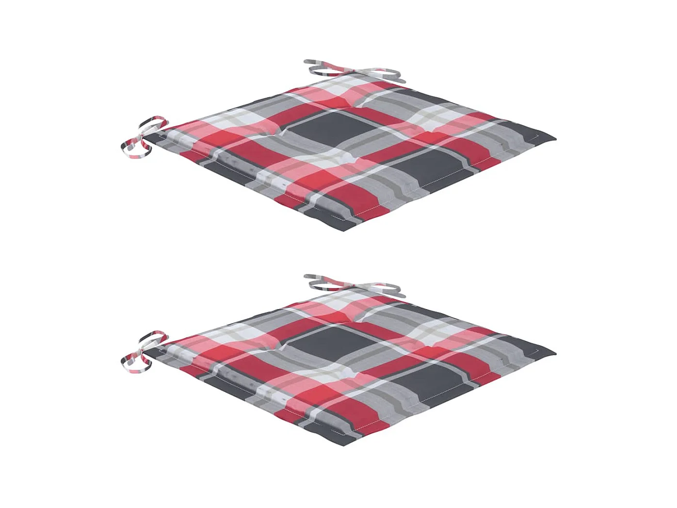 Tuinstoelen 2 stukkenmet kussens massief acaciahout