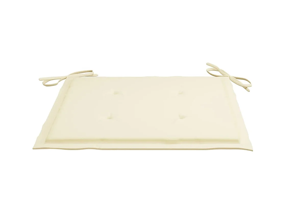 Tuinstoelen 4 st met kussens massief teakhout