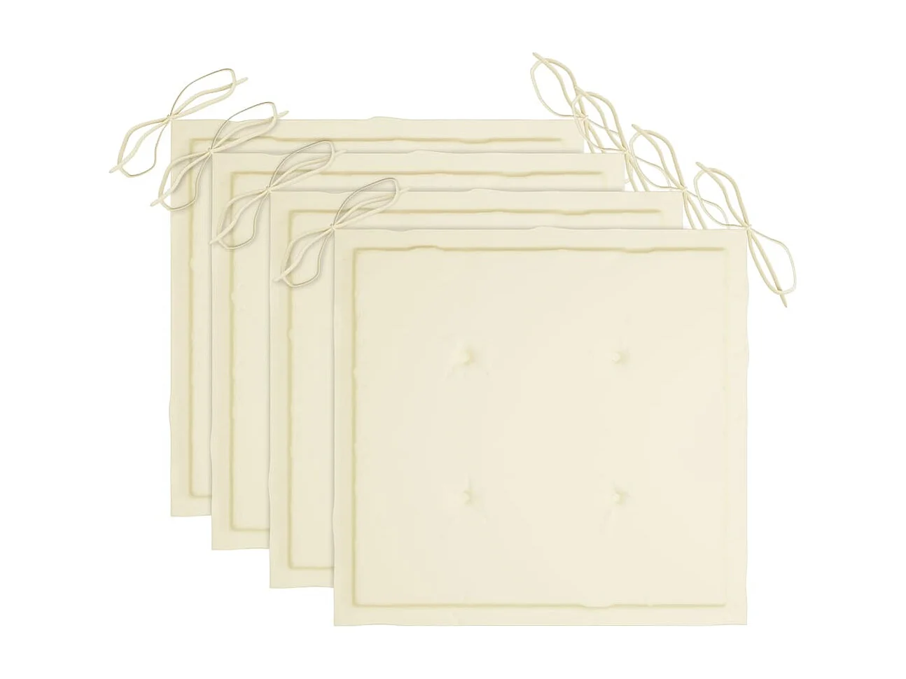 Sillas de jardín 4 unidades con cojines madera maciza teca