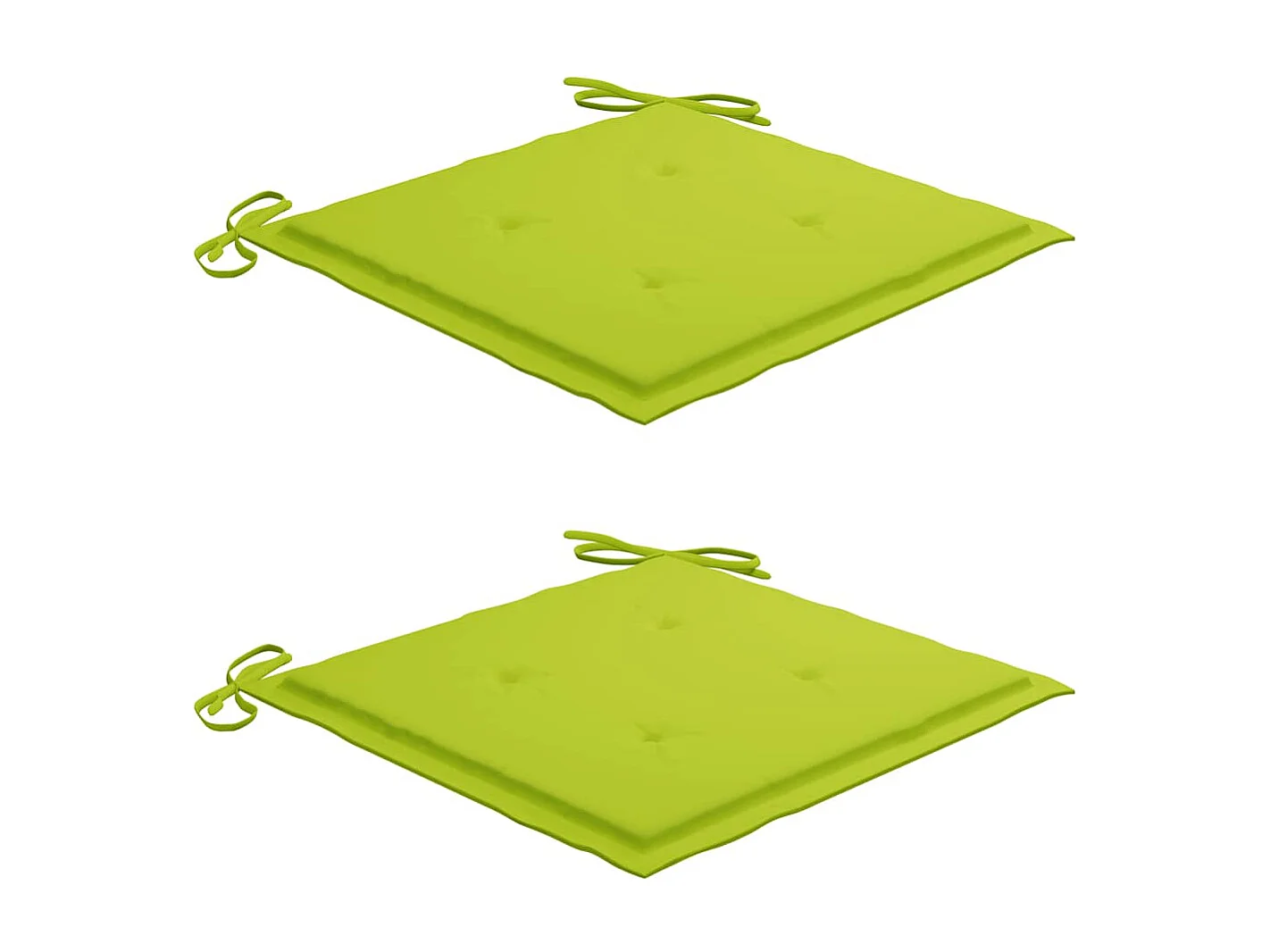 Chaises de jardin avec coussins 2 pièces Teck solide et acier