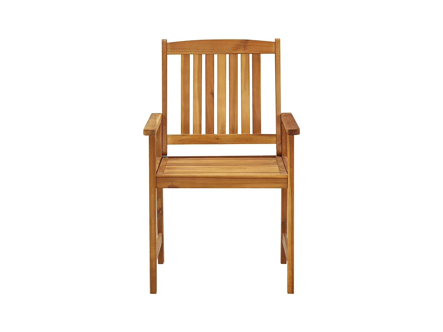 Chaises de jardin avec coussins 2 pièces Bois d'acacia massif