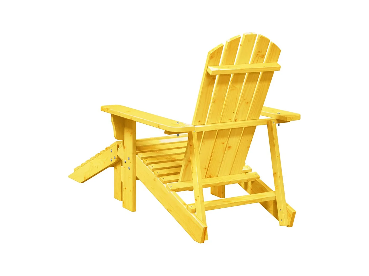 Cadeira adirondack com otomana madeira de abeto maciça amarelo