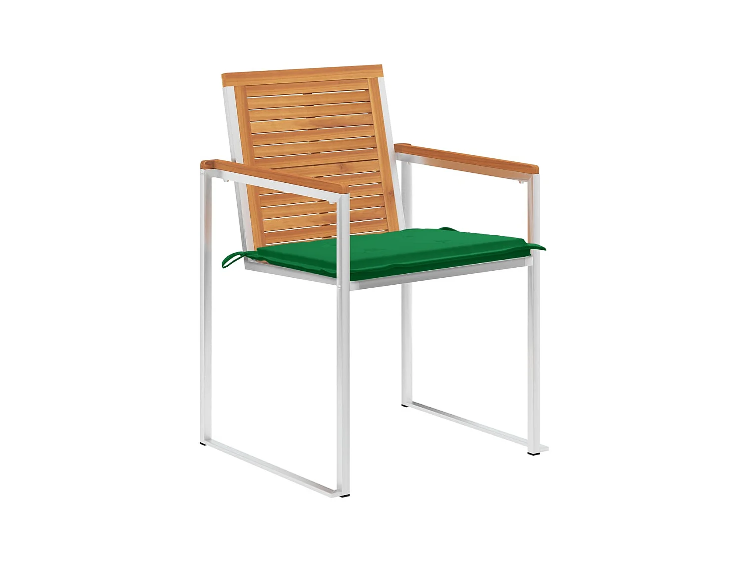 Chaises de jardin 6 pièces avec coussins Bois d'acacia solide