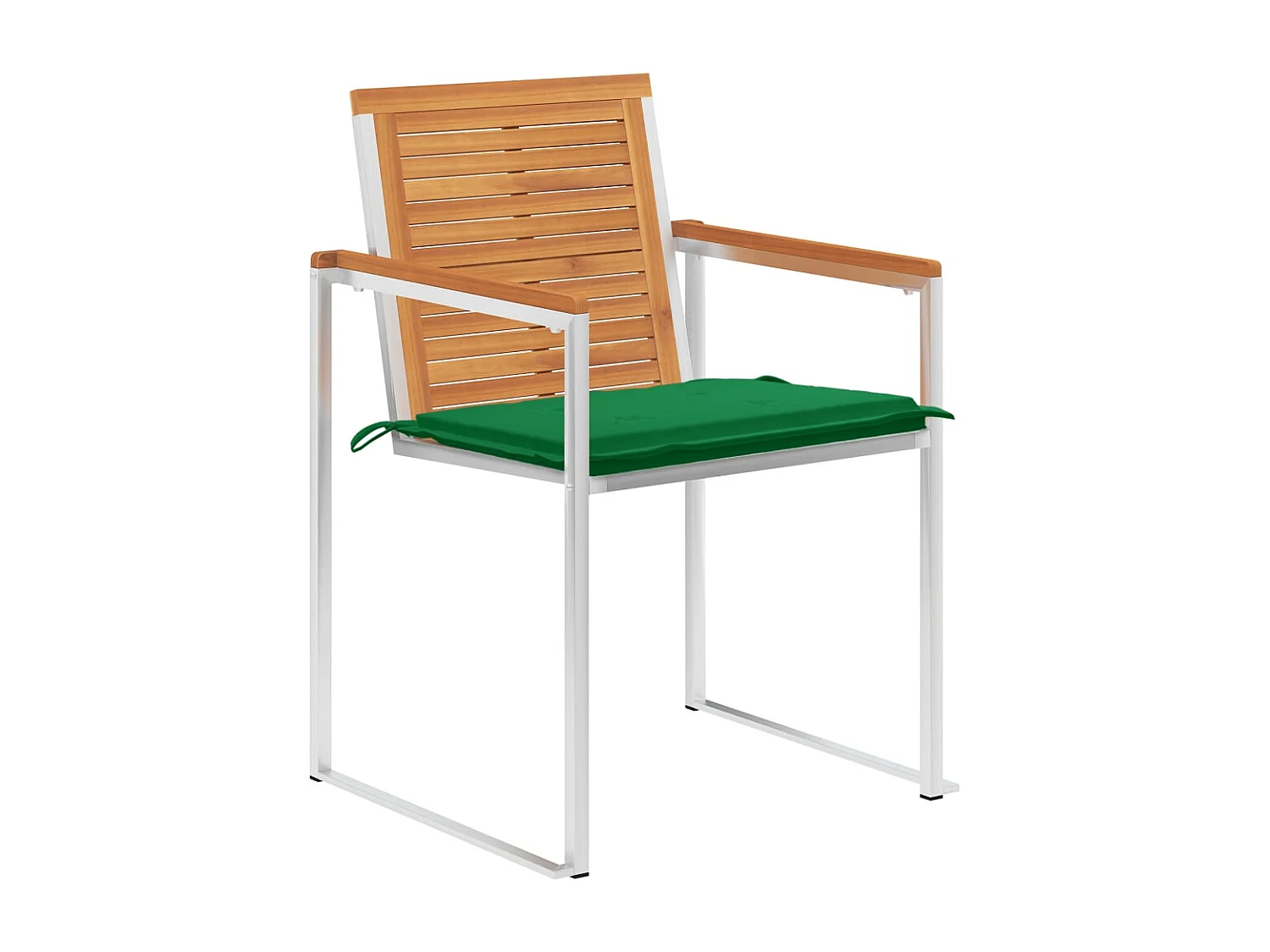 Chaises de jardin 6 pièces avec coussins Bois d'acacia solide