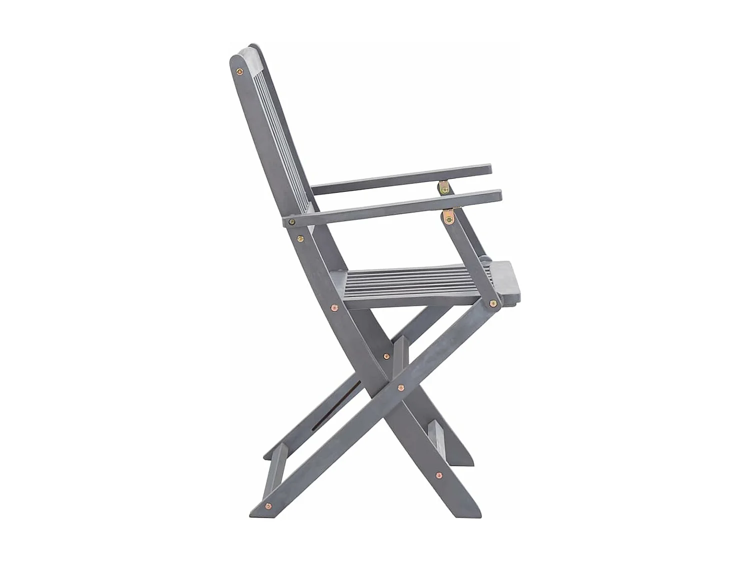 Chaises pliables d'extérieur 6 pièces avec coussins Bois d'acacia