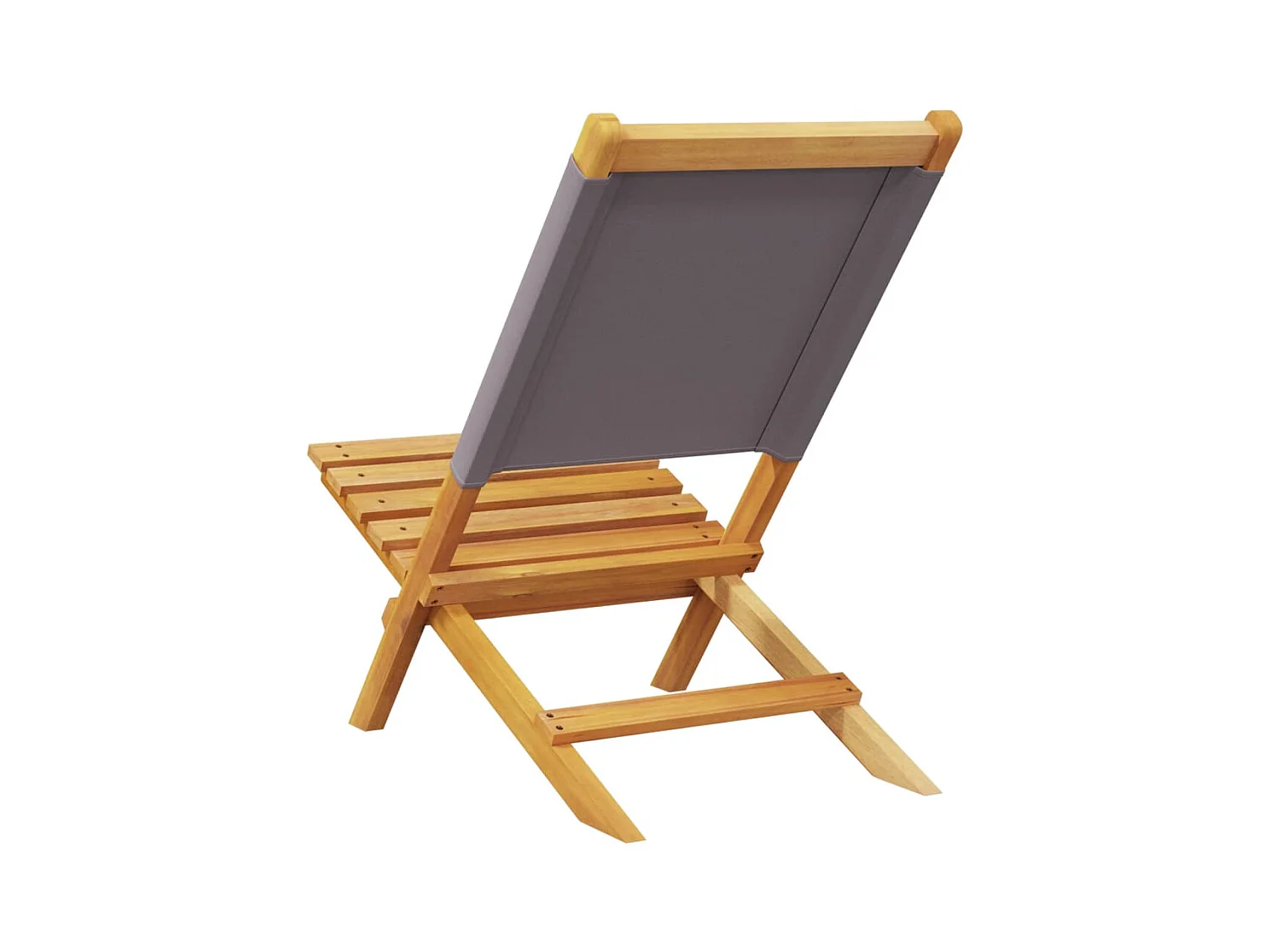 Chaises de jardin pliantes lot de 8 tissu et bois massif