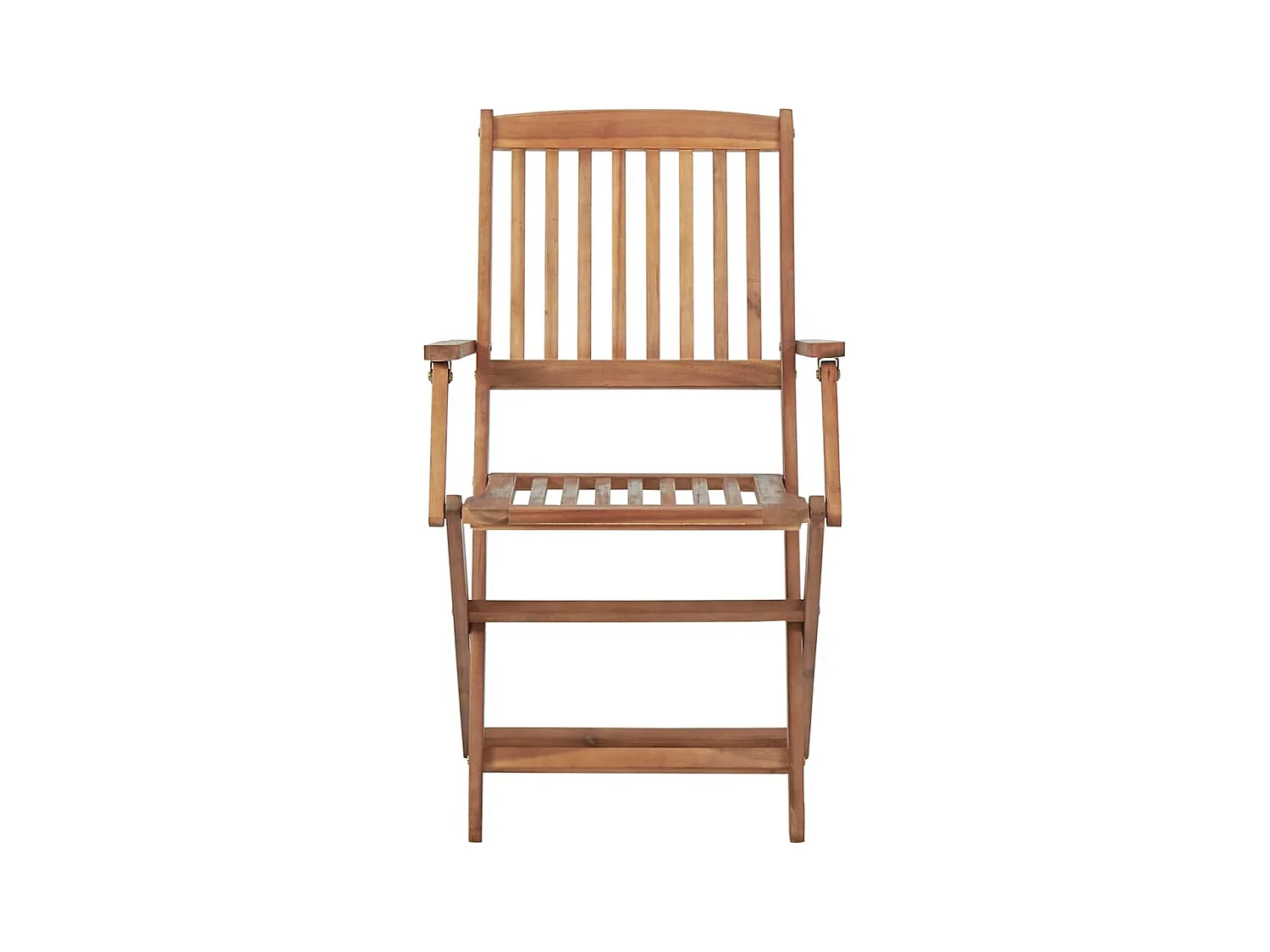Chaises pliables de jardin 8 pièces avec coussins Bois d'acacia