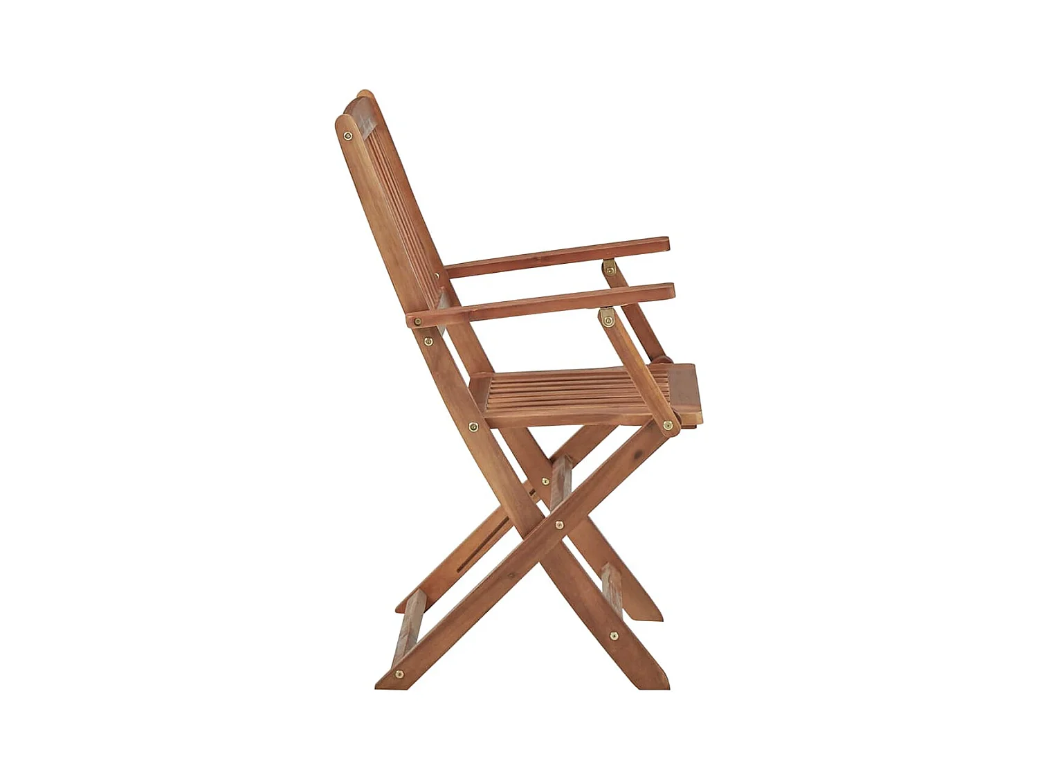 Chaises pliables de jardin 8 pièces avec coussins Bois d'acacia
