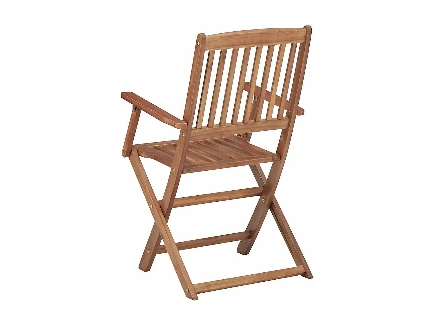 Chaises pliables de jardin 8 pièces avec coussins Bois d'acacia