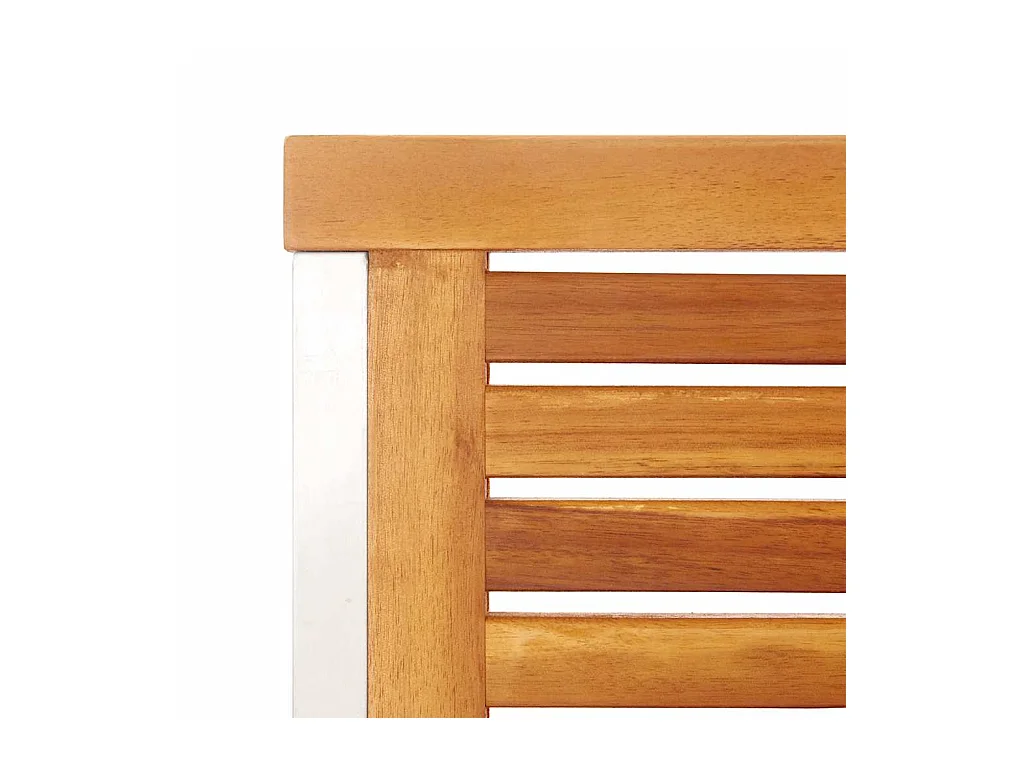 Chaises de jardin 4 pièces avec coussins Bois d'acacia massif