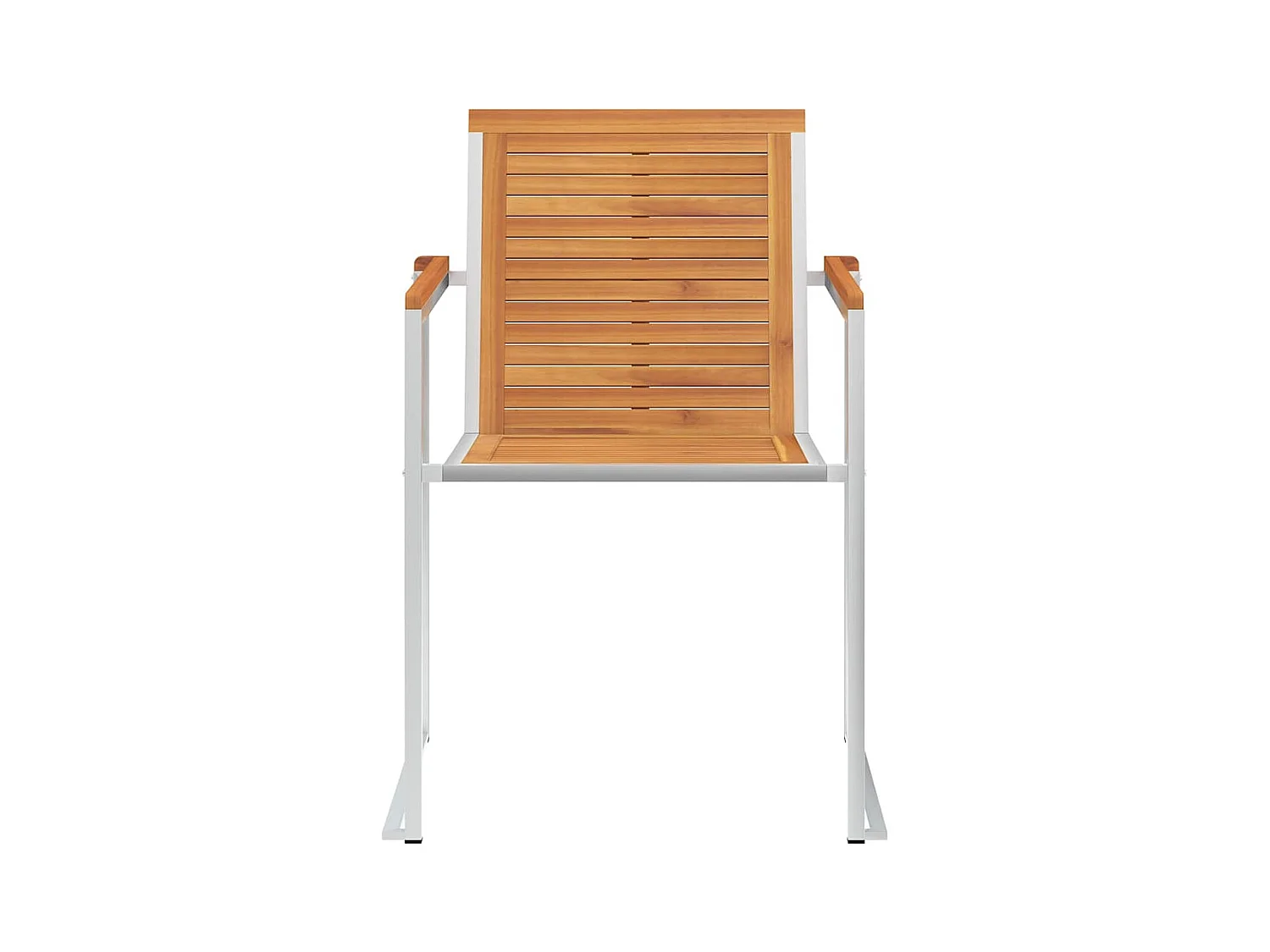 Chaises de jardin 4 pièces avec coussins Bois d'acacia massif