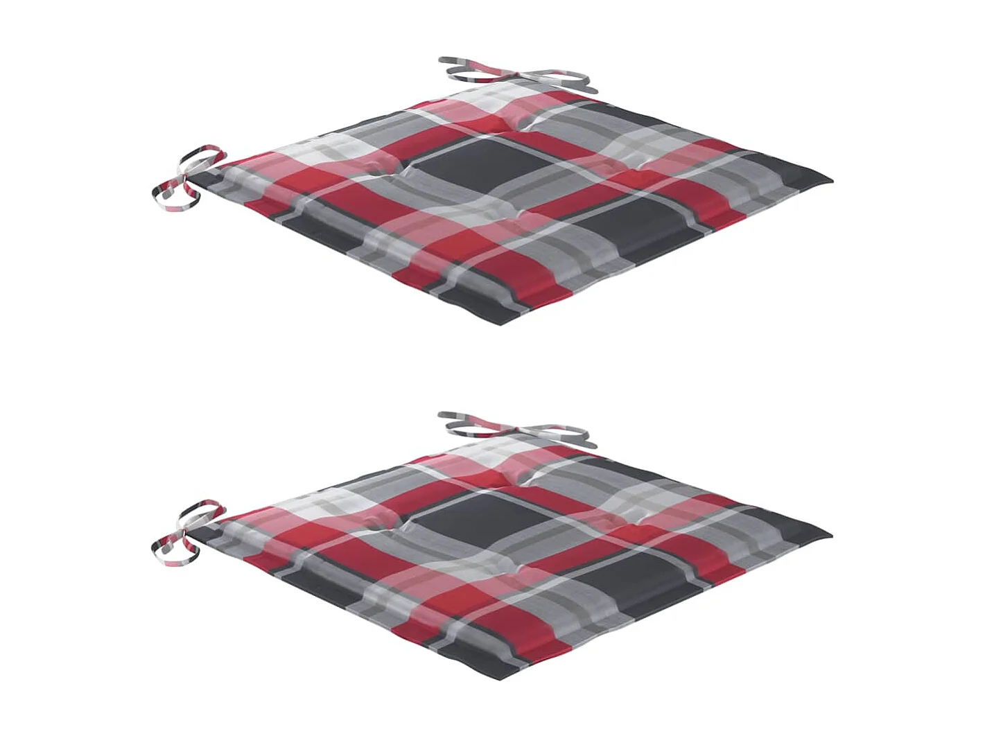 Cadeiras de jardim dobráveis com almofadões 2 peças acácia maciça