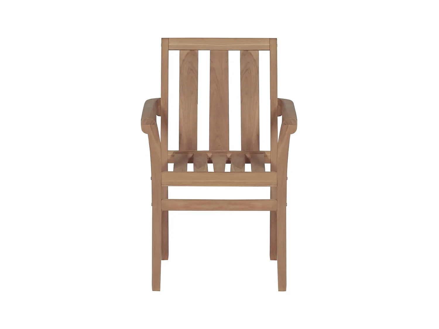 Chaises de jardin 2 pièces avec coussins à carreaux rouge Teck