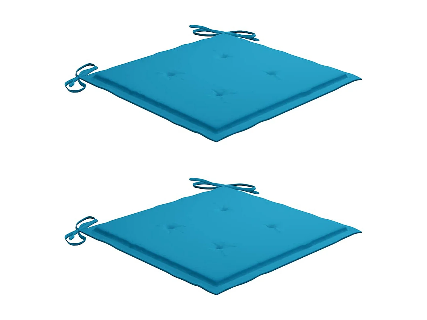 Chaises pliables de jardin 2 pièces avec coussins Bambou