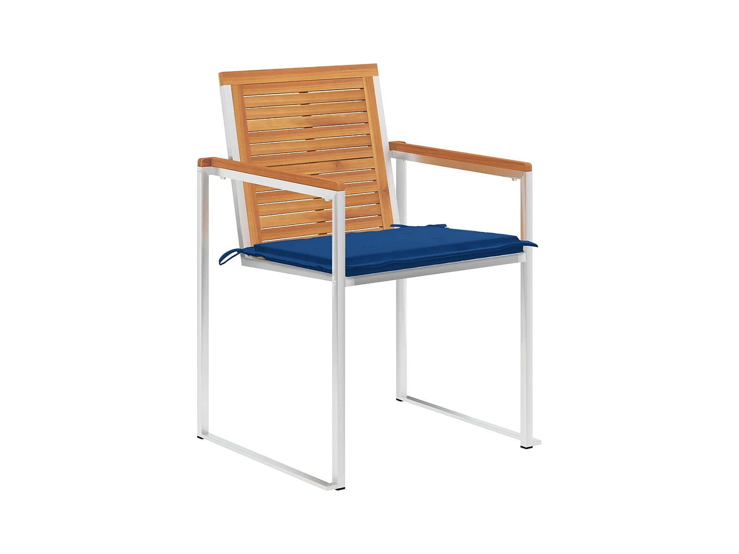 Chaises de jardin 8 pièces avec coussins Bois d'acacia solide