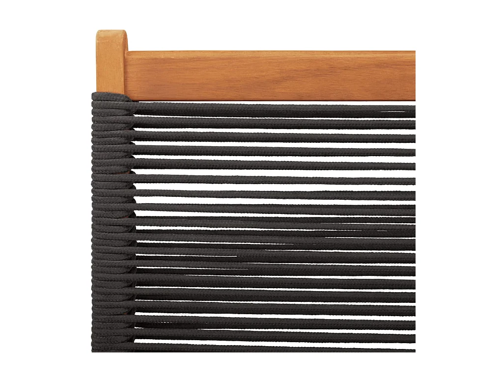 Chaises de jardin pliantes lot de 8 noir bois d'acacia massif