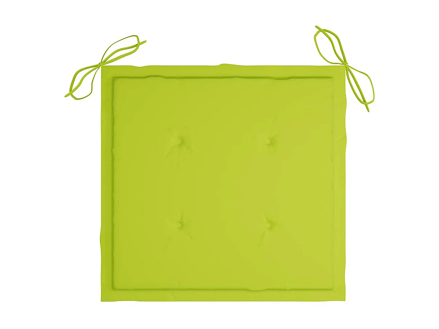 Chaises à dîner d'extérieur 2 pièces avec coussins Acacia massif