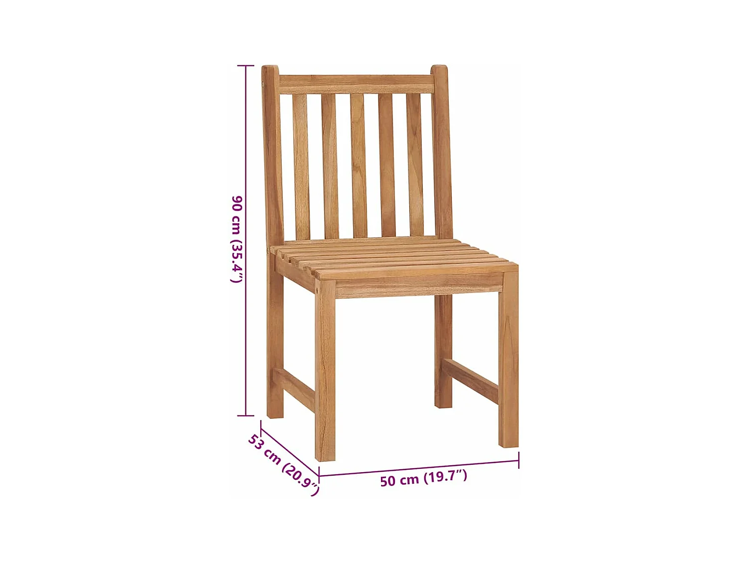 Chaises de jardin 2 pièces avec coussins Bois de teck massif