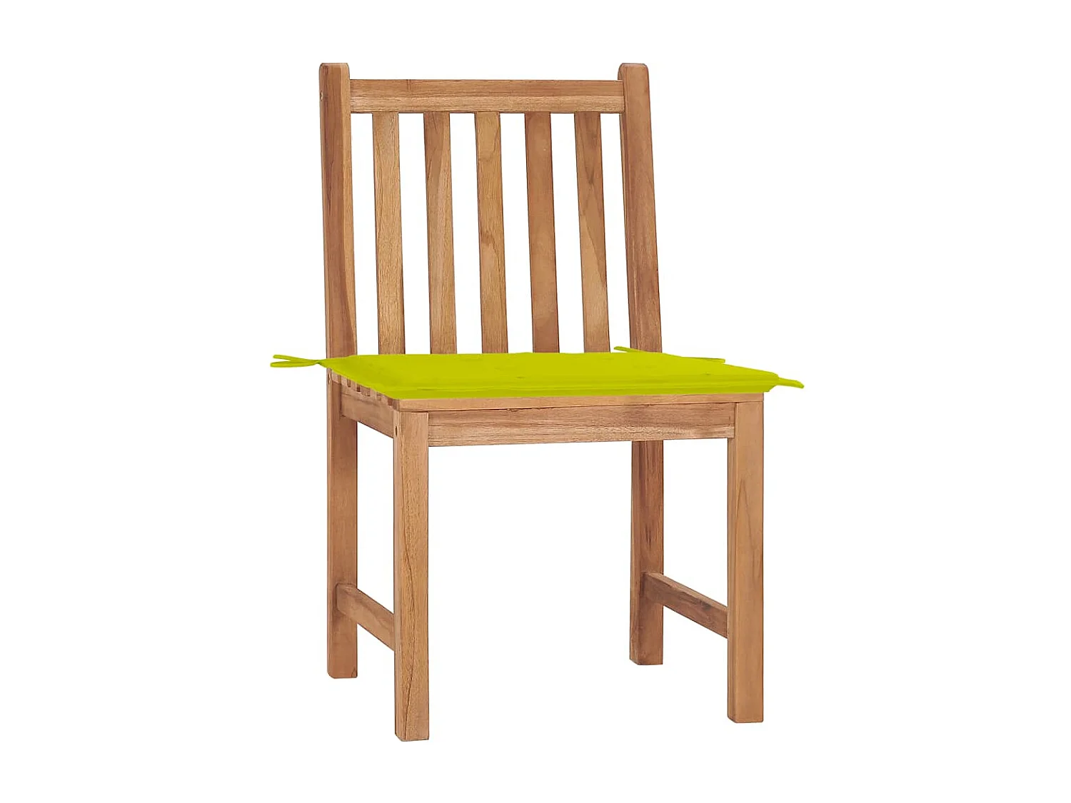 Chaises de jardin 2 pièces avec coussins Bois de teck massif