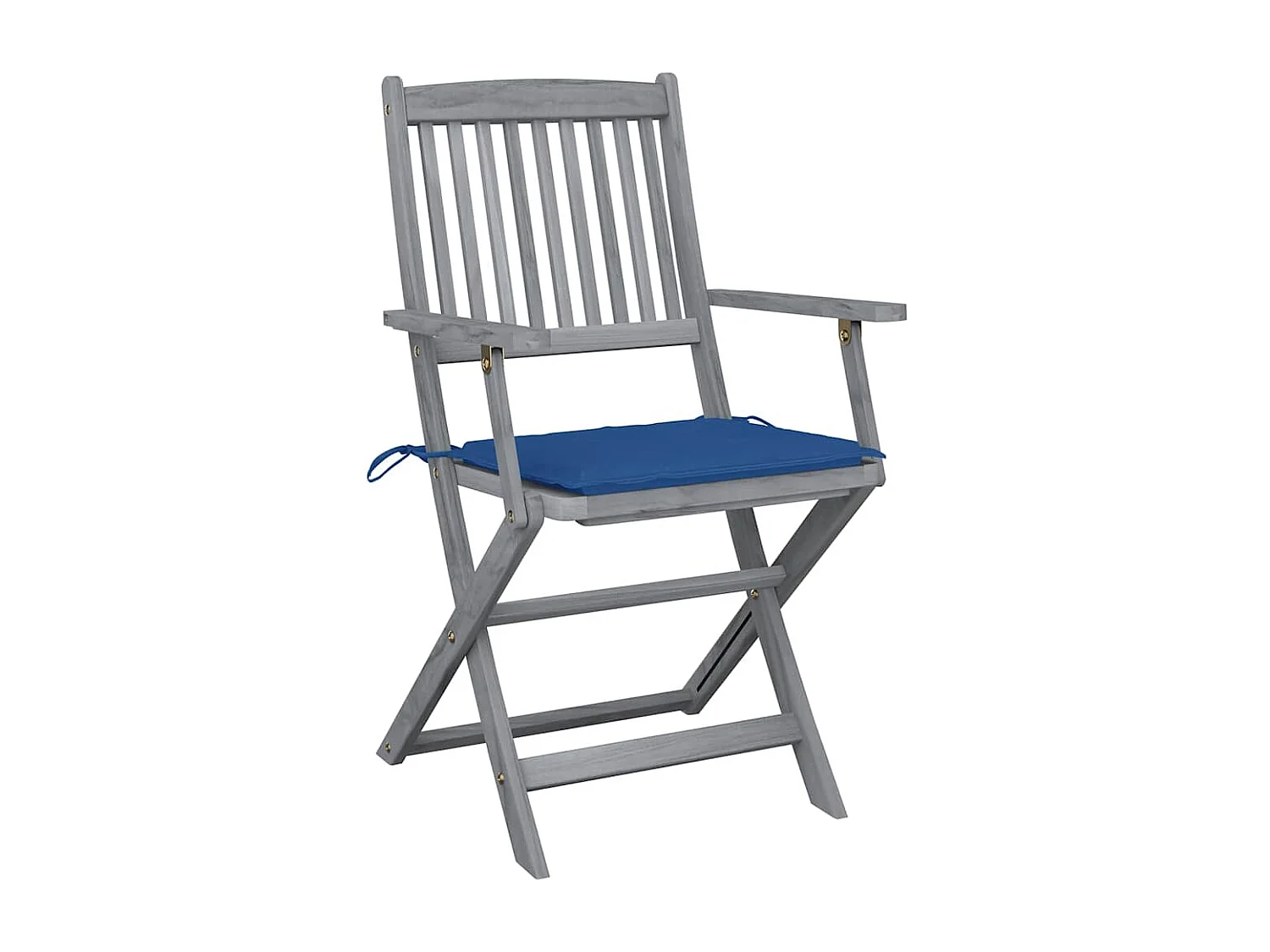 Tuinstoelen 4 stukkeninklapbaar met kussens massief acaciahout