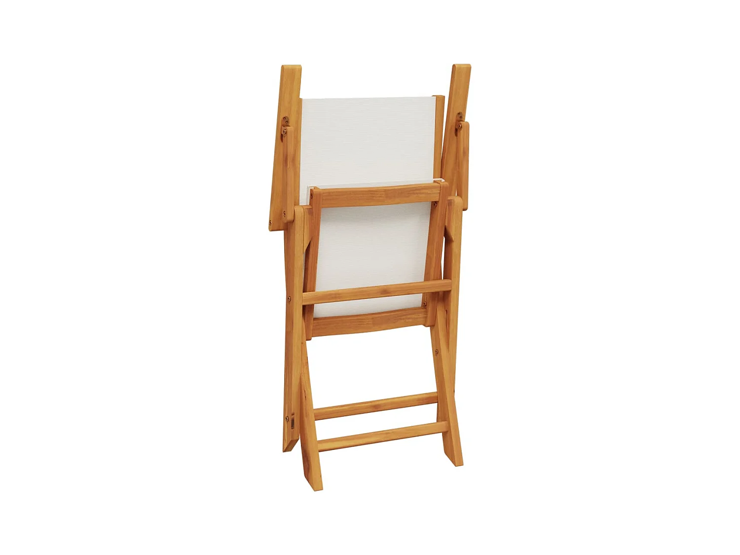 Chaises de jardin pliantes lot de 8 tissu et bois massif