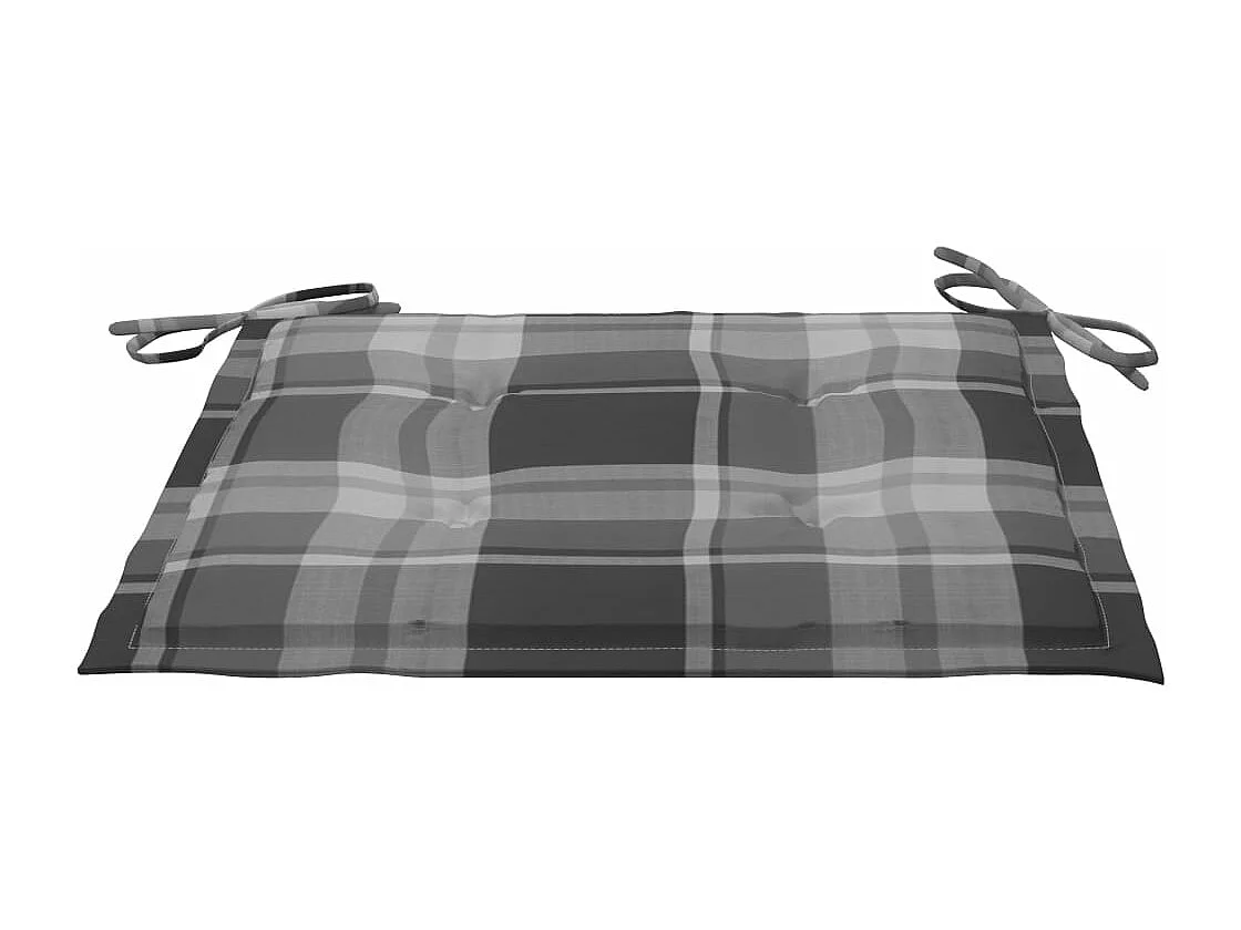 Chaises pliables de jardin 2 pièces avec coussins Bambou