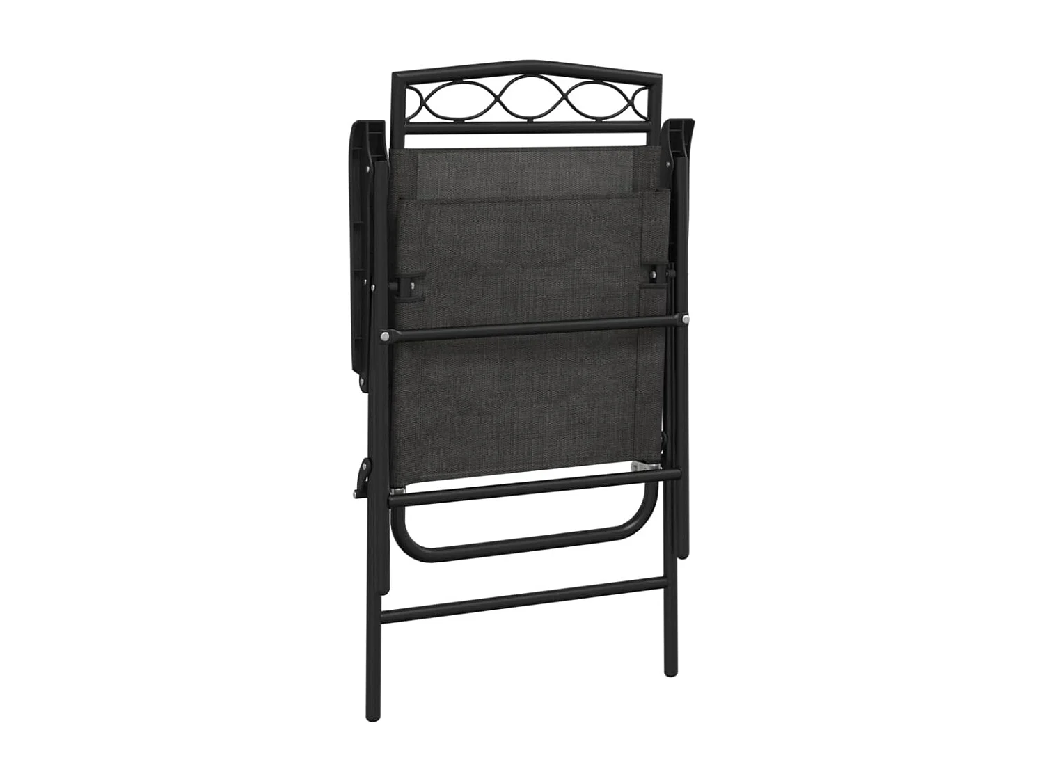 Chaises de jardin pliables lot de 8 en acier et textilène