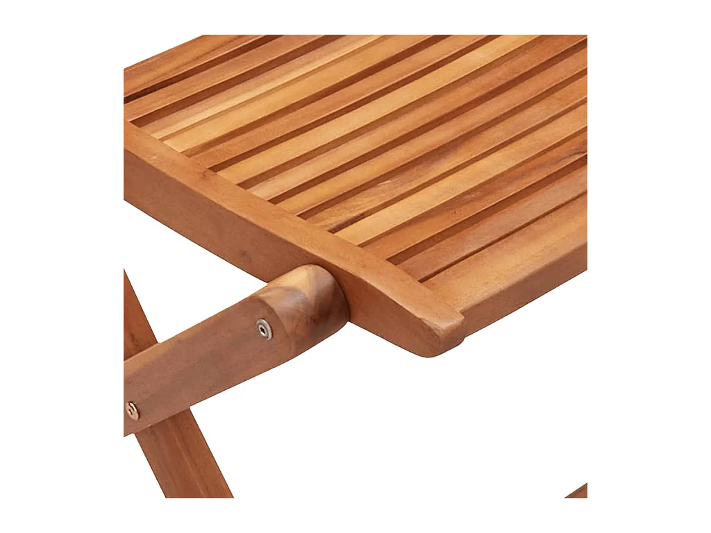Chaises de jardin pliantes lot de 8 51x66x95 cm bois d'acacia