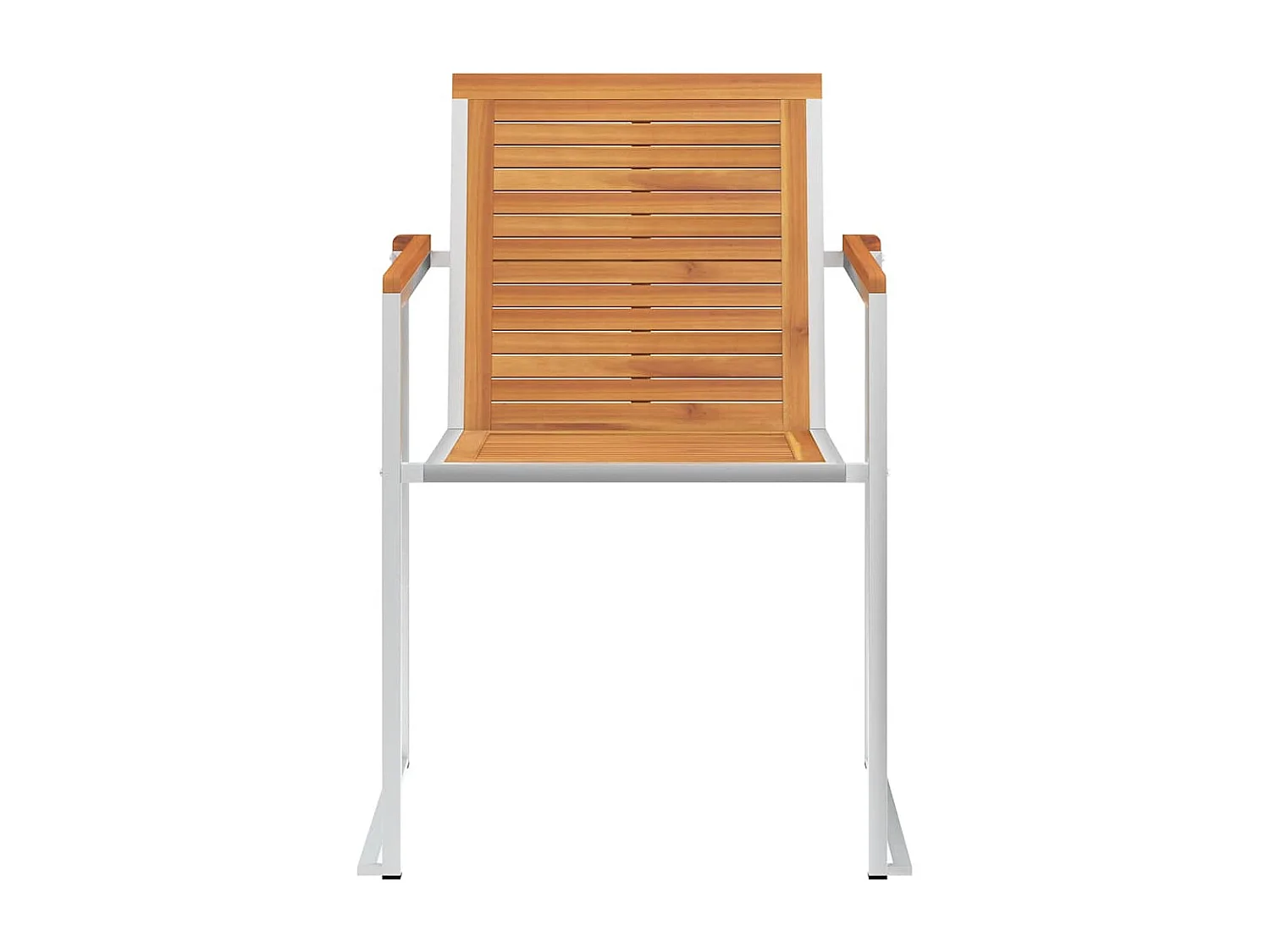 Chaises de jardin 8 pièces avec coussins Bois d'acacia solide