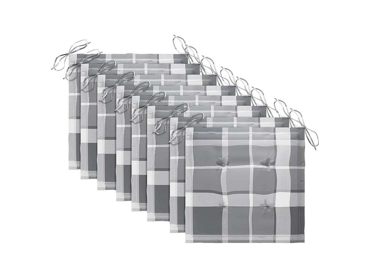 Chaises pliables d'extérieur avec coussins 8 pièces Bois d'acacia