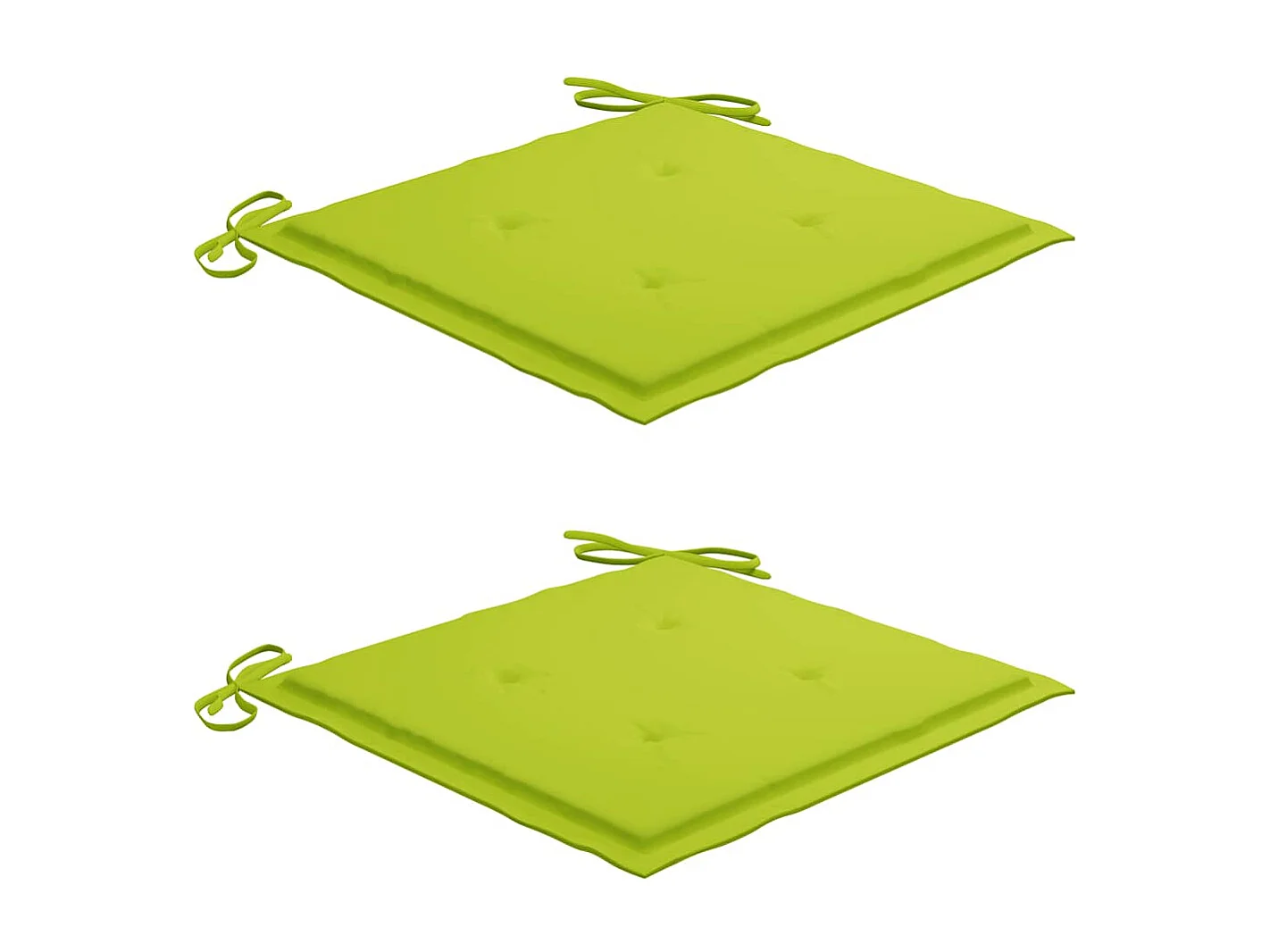 Chaises de jardin avec coussins 2 pièces Acacia solide et acier